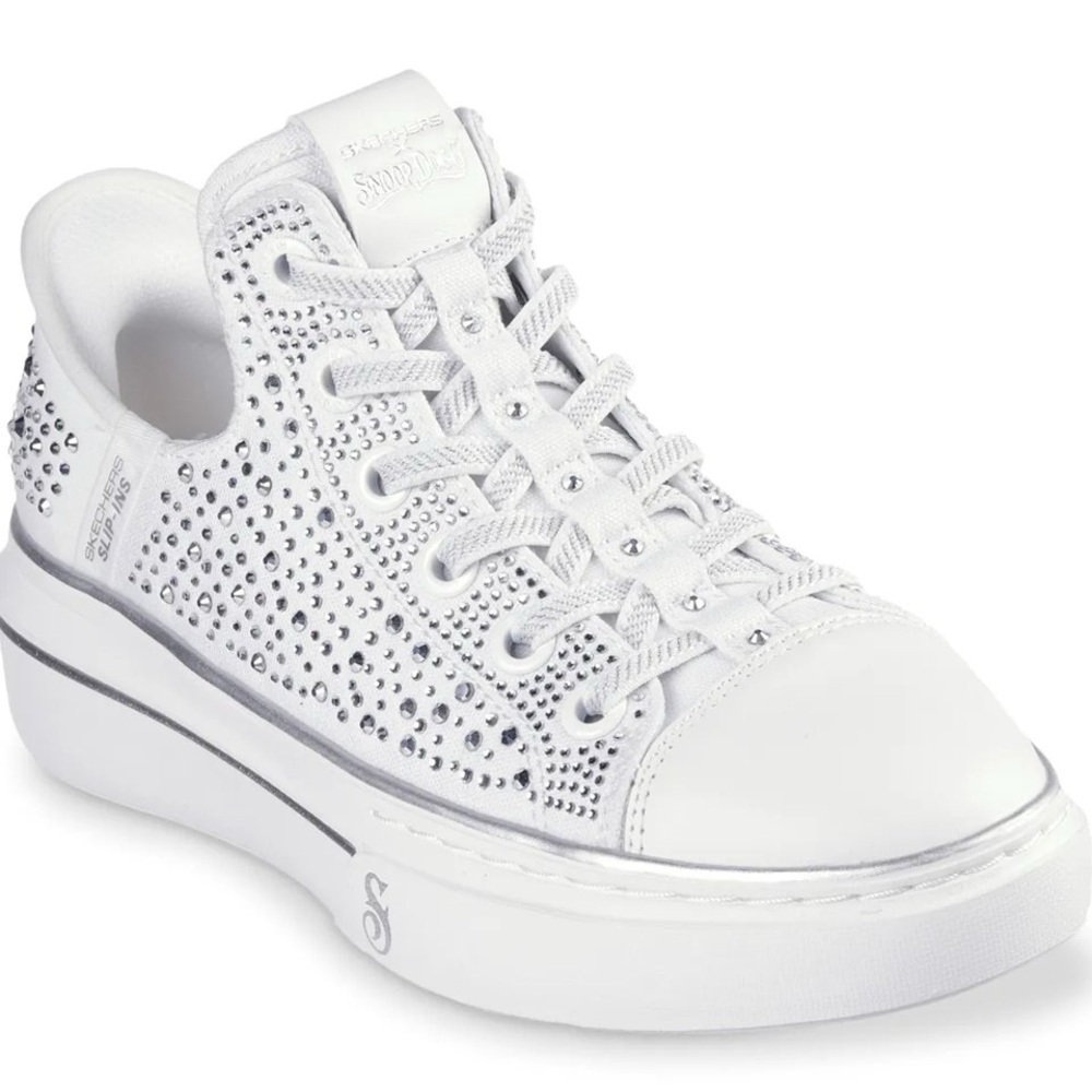 Skechers X Snoop Dogg Snoop‎ One Rhine-Stoned Sneaker with bag and box NWT